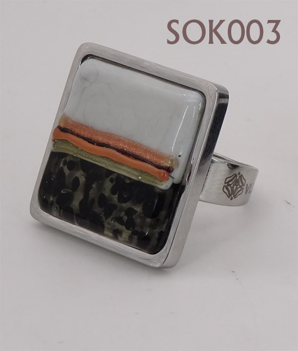 Кольцо из муранского стекла