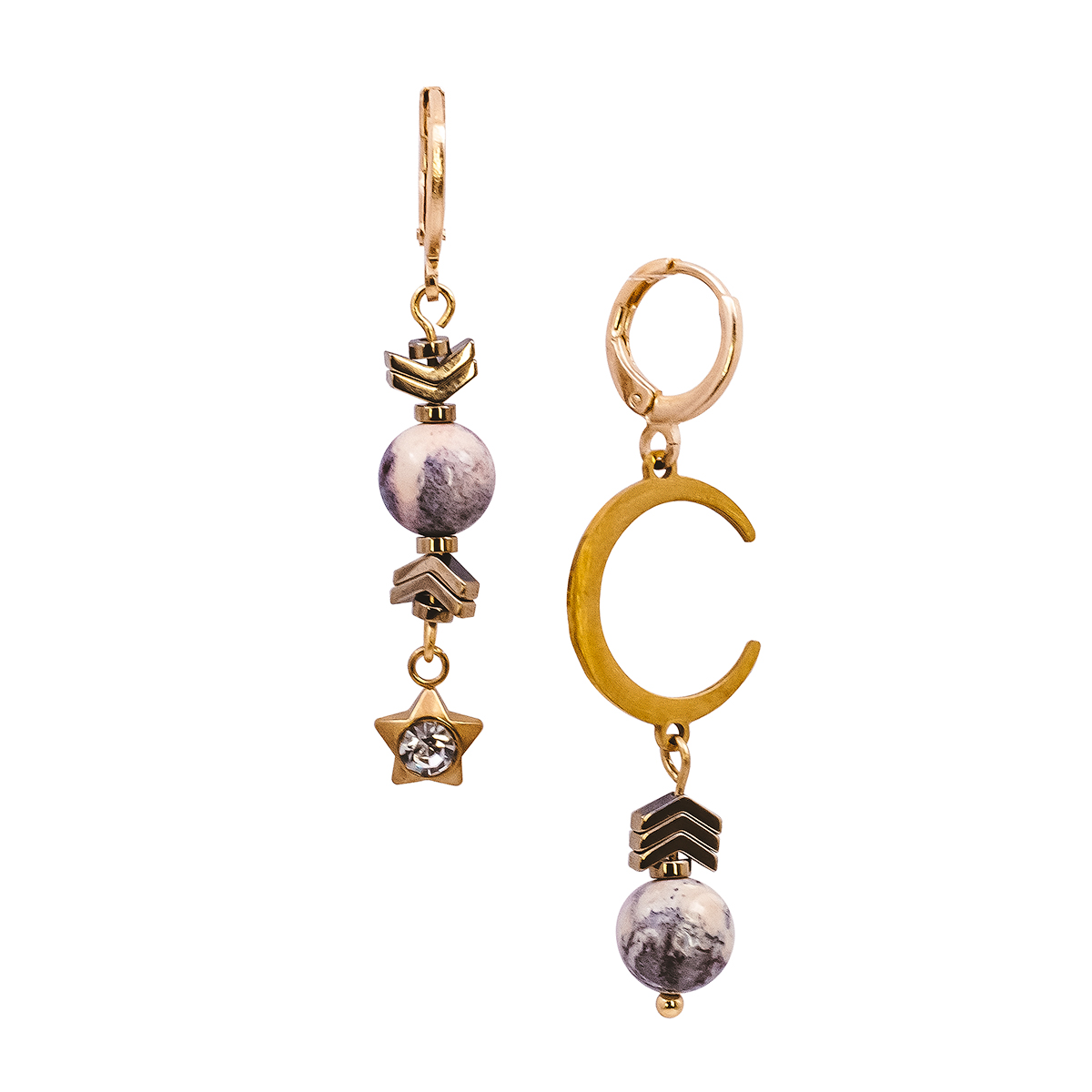 Серьги из муранского стекла NOMAD SOL055