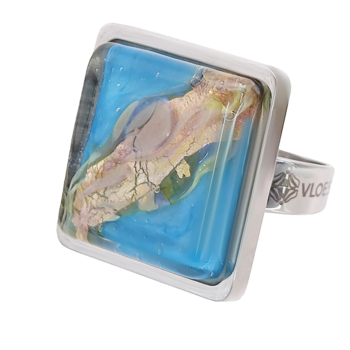 Кольцо из муранского стекла PAPILLONS KO4828