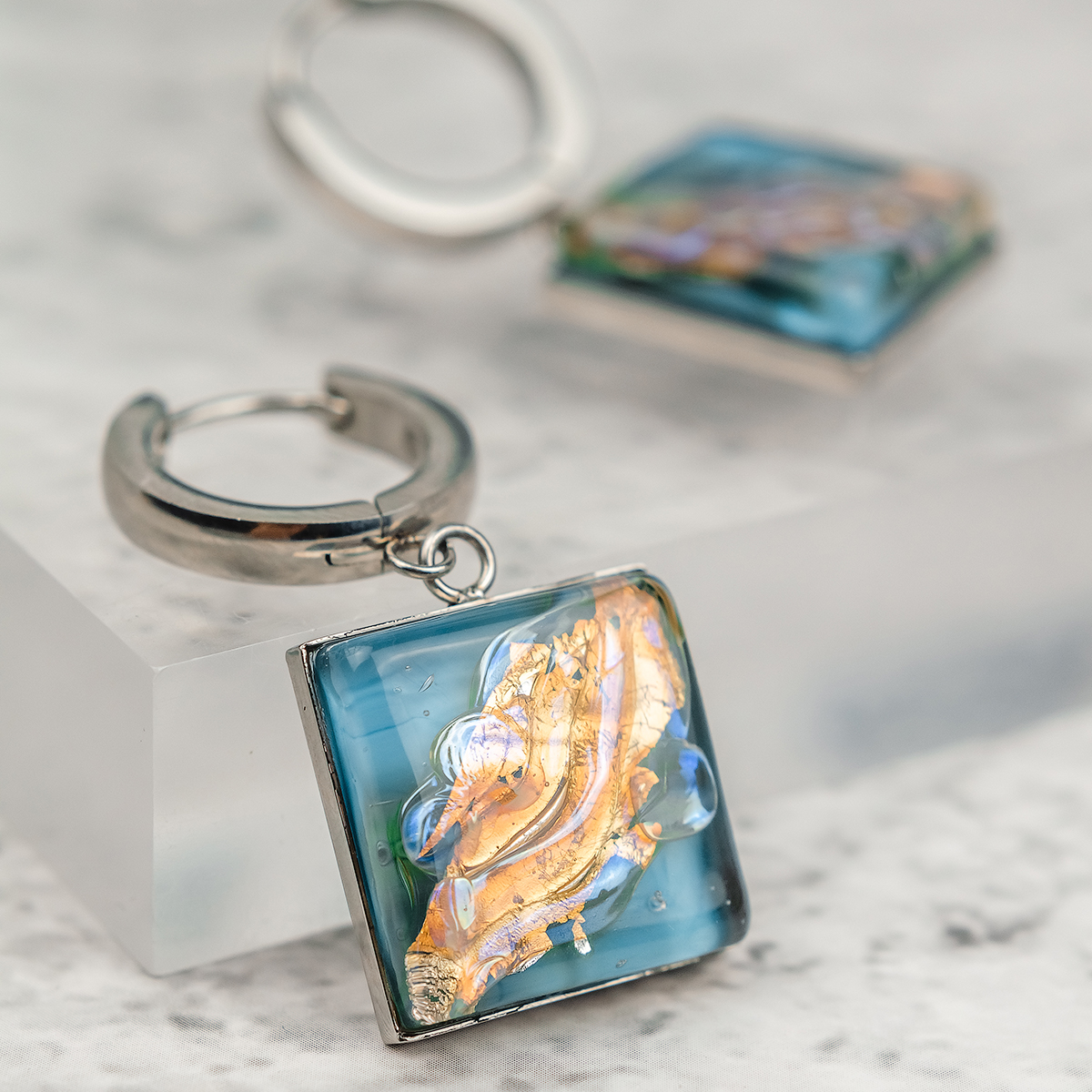 Серьги из муранского стекла PAPILLONS LS3534