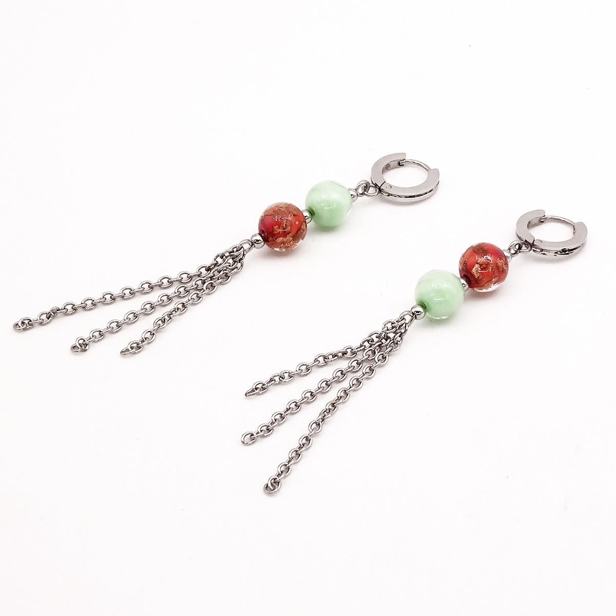 Серьги из муранского стекла PARADISE APPLES LC3459