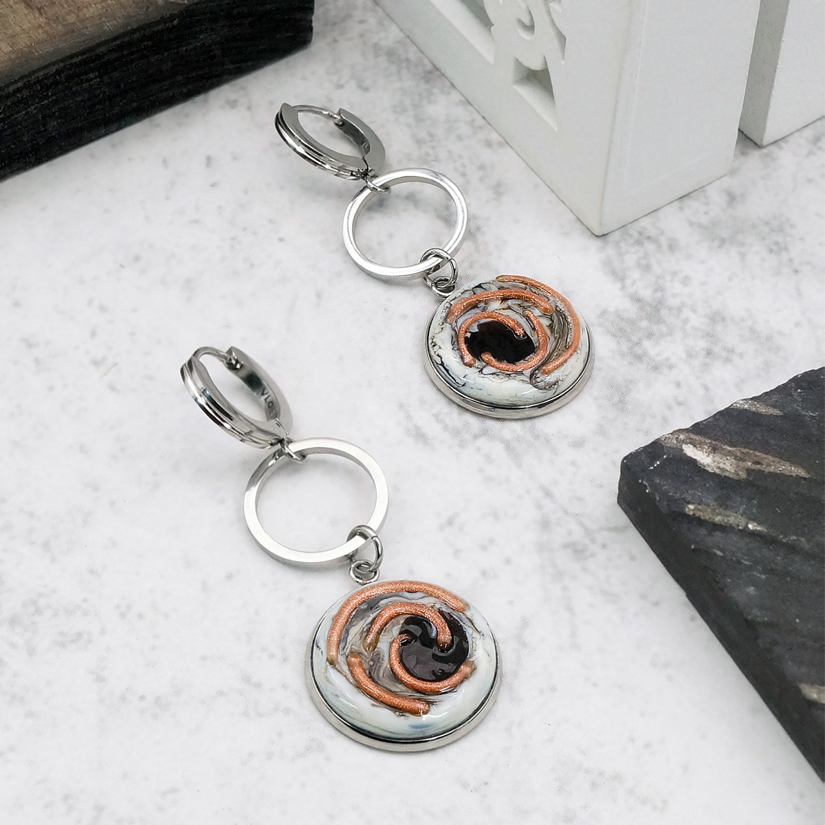 Серьги из муранского стекла SWIRL LS3501