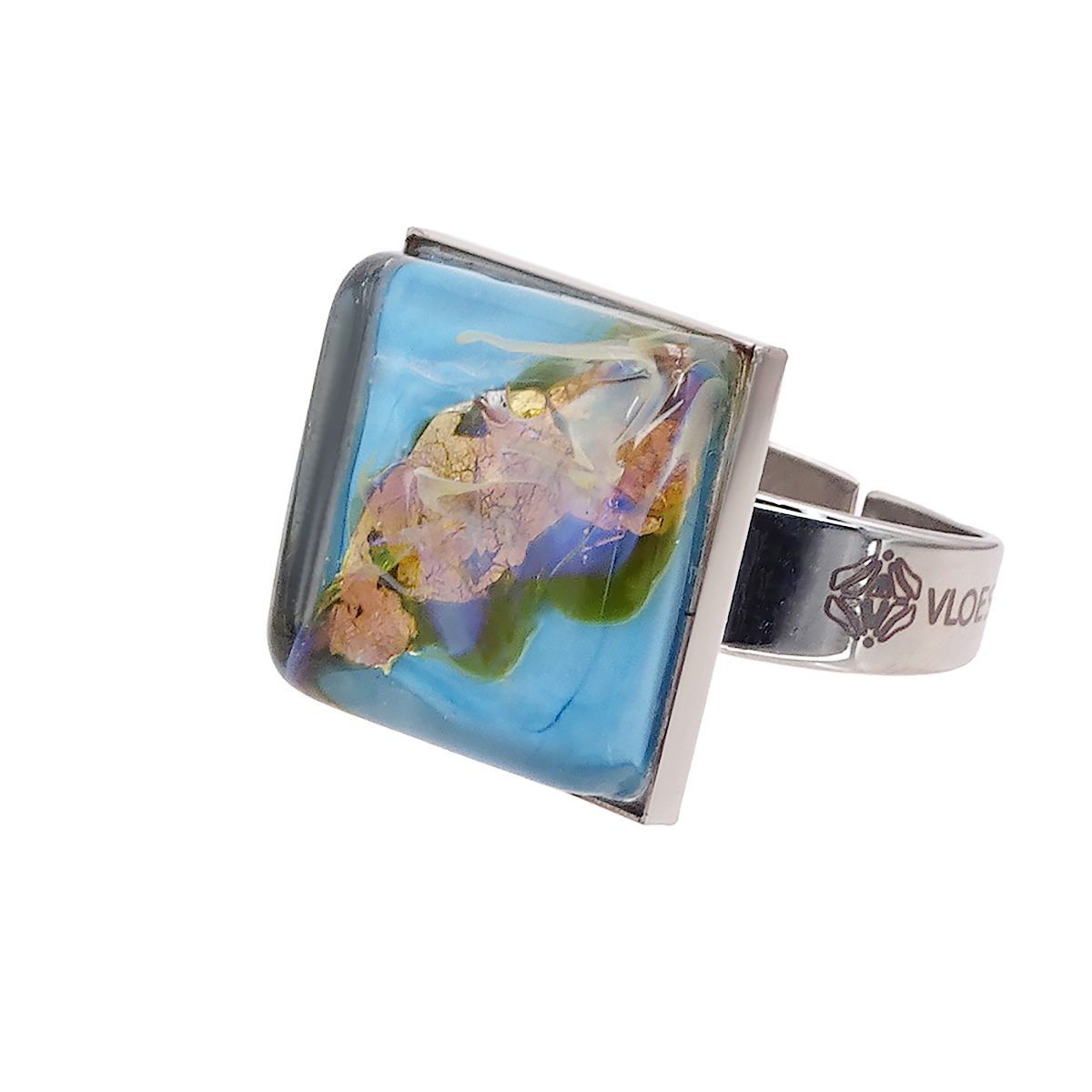 Кольцо из муранского стекла PAPILLONS KO4826