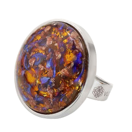 Кольцо из муранского стекла GOLDEN SUNSET KO4814