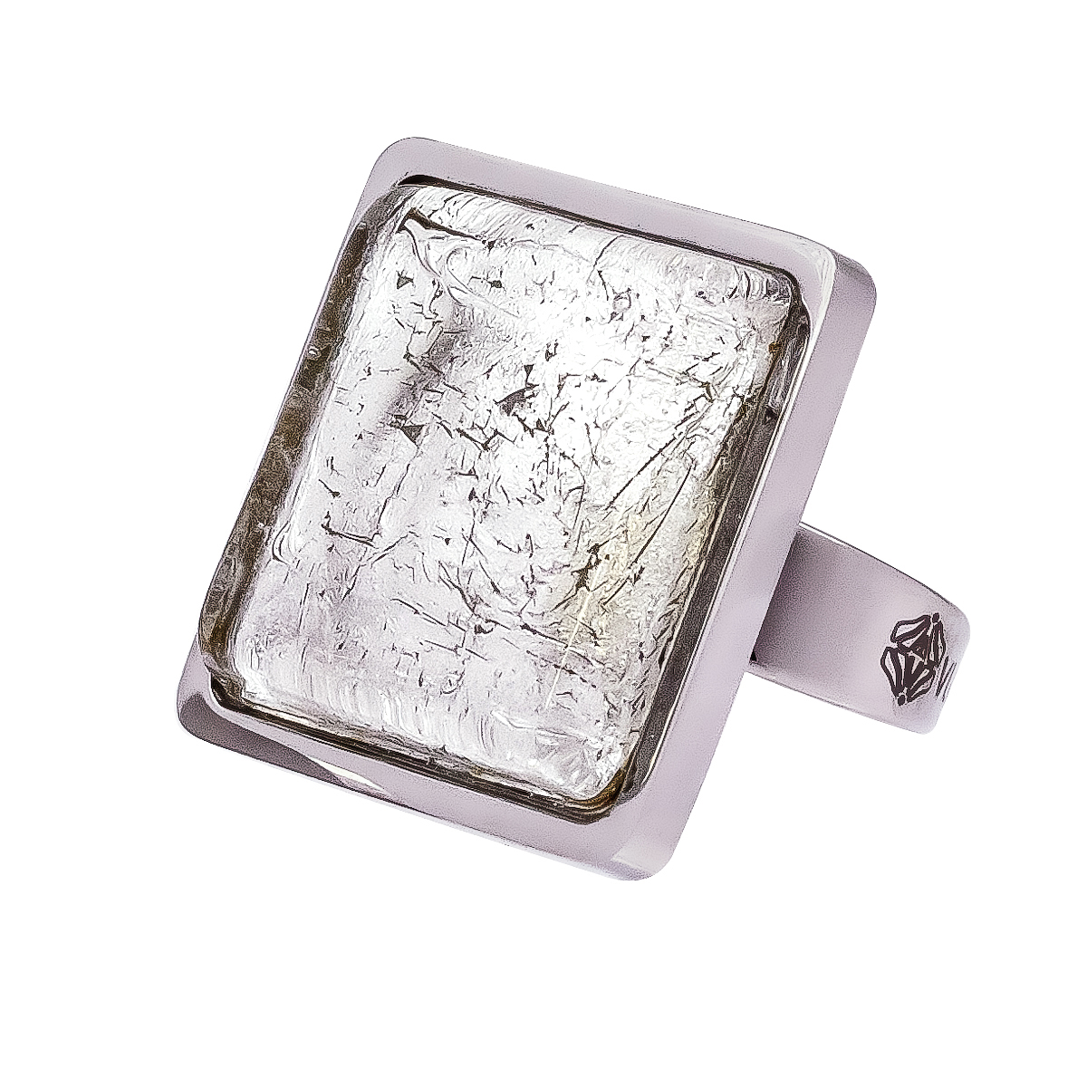 Кольцо из муранского стекла WHITE BERRY KO4835