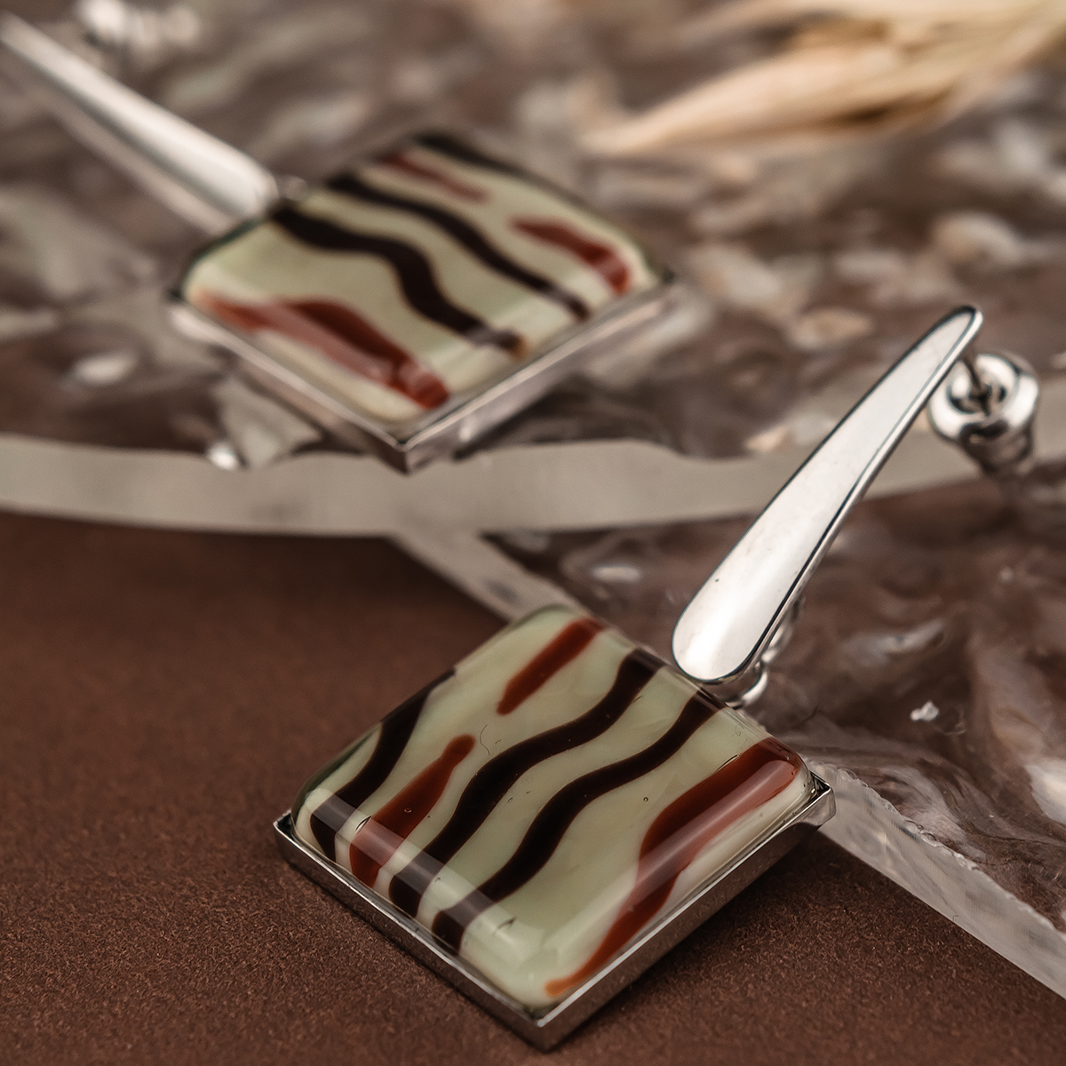 Серьги из муранского стекла MADAGASCAR LS3527