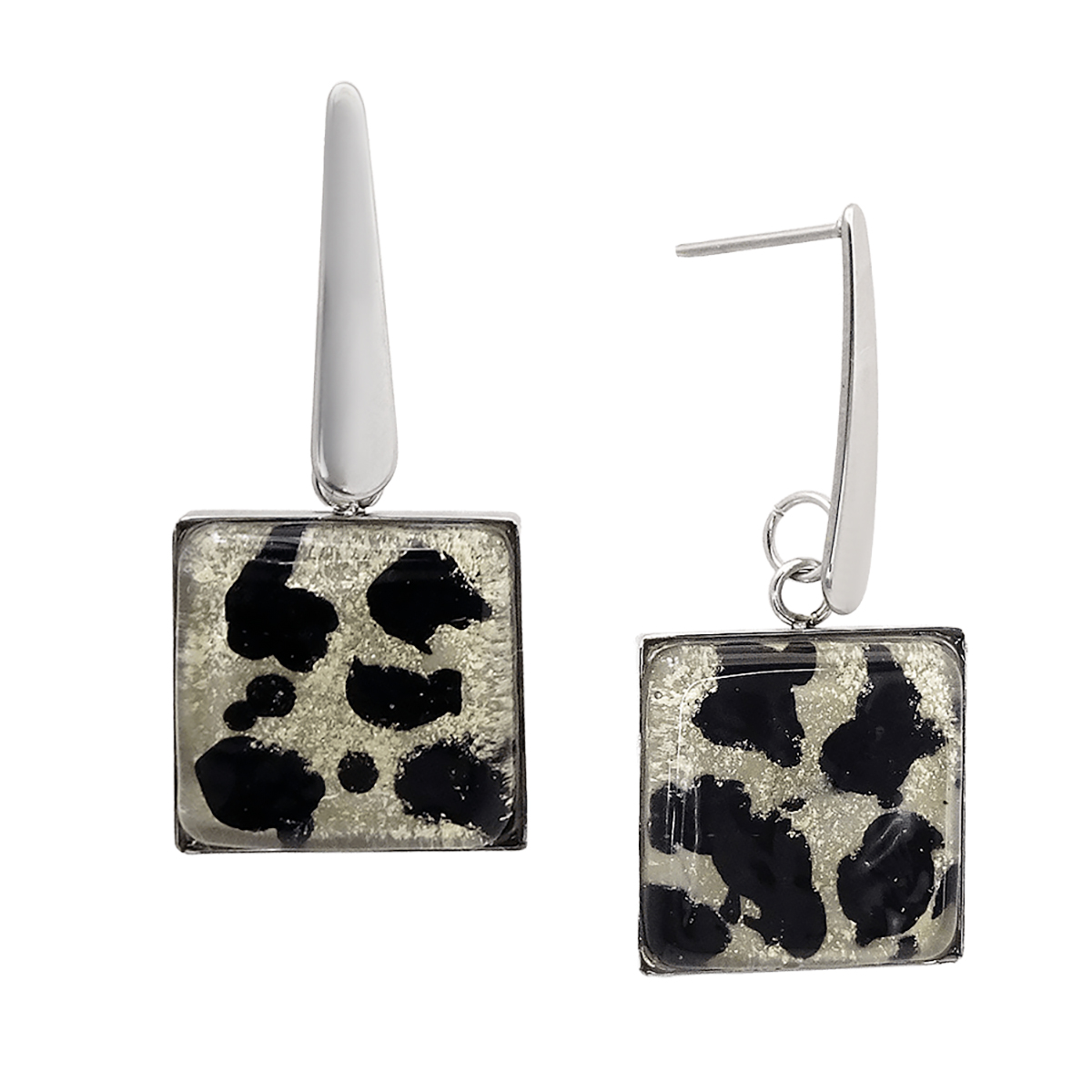 Серьги из муранского стекла SHY COW LS3525