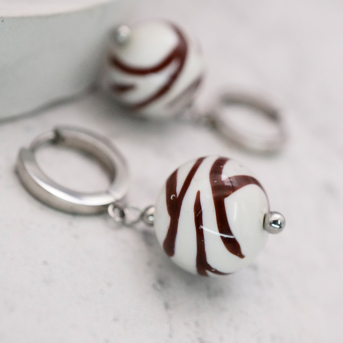 Серьги из муранского стекла MADAGASCAR LS3528