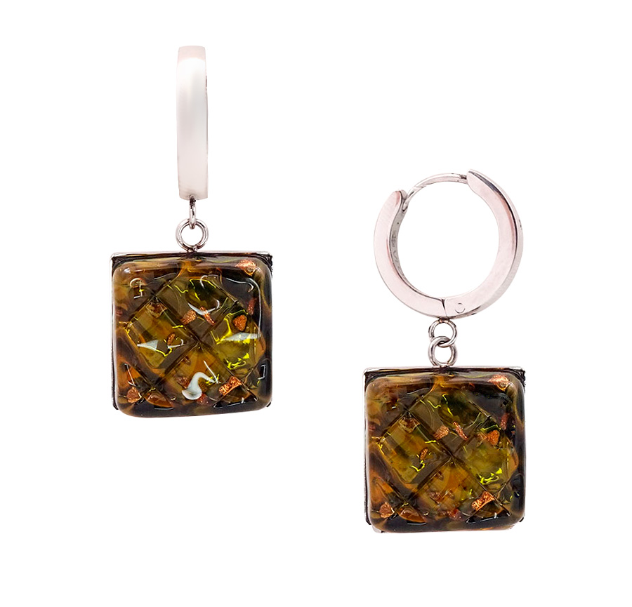 Серьги из муранского стекла AMAZONKA LS3514