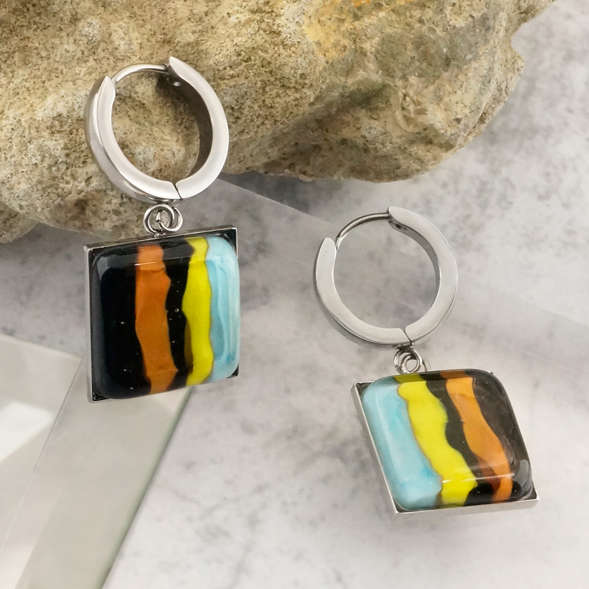 Серьги из муранского стекла INFLUENCE LS3490