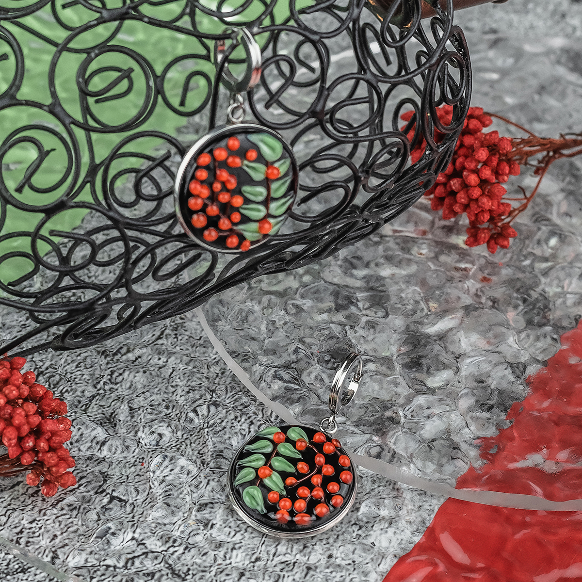 Серьги из муранского стекла ARALIA LS3516