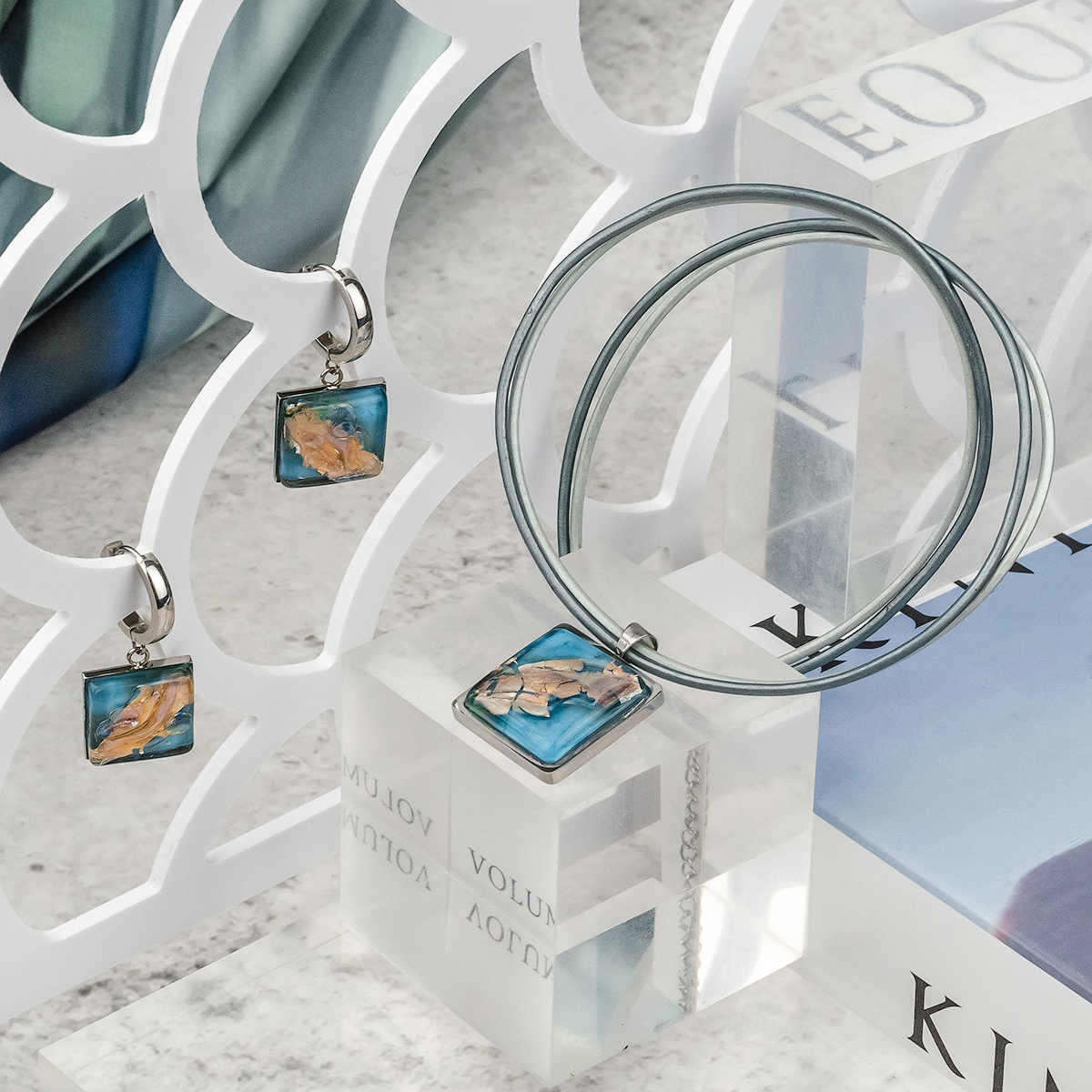 Серьги из муранского стекла PAPILLONS LS3534