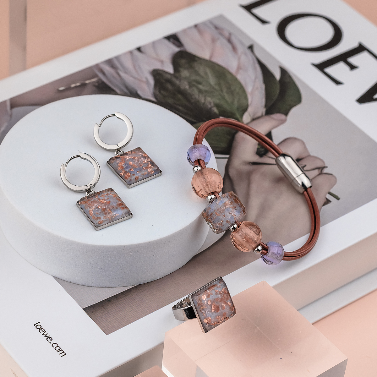 Серьги из муранского стекла LOVELY LS3537