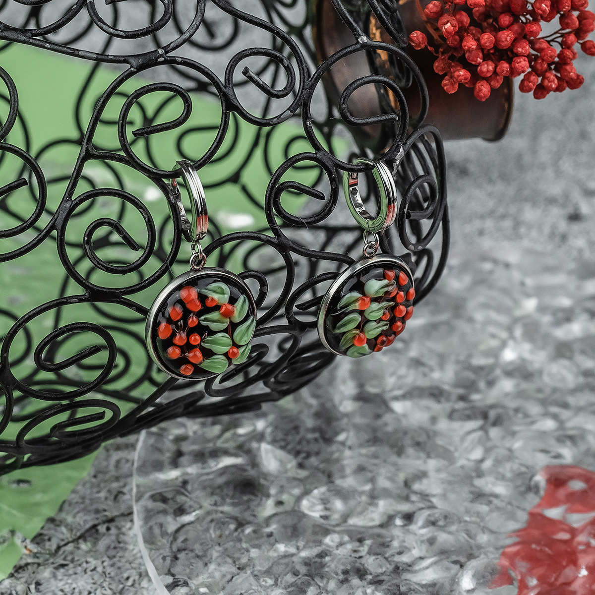 Серьги из муранского стекла ARALIA LS3515