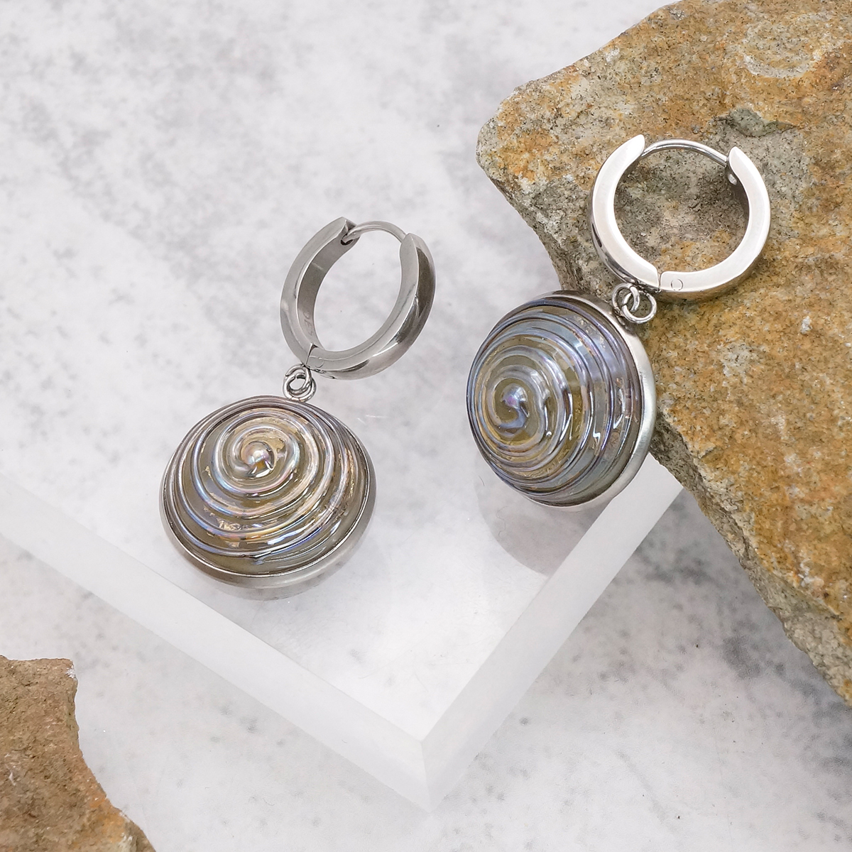 Серьги из муранского стекла MAGNETIC LS3512