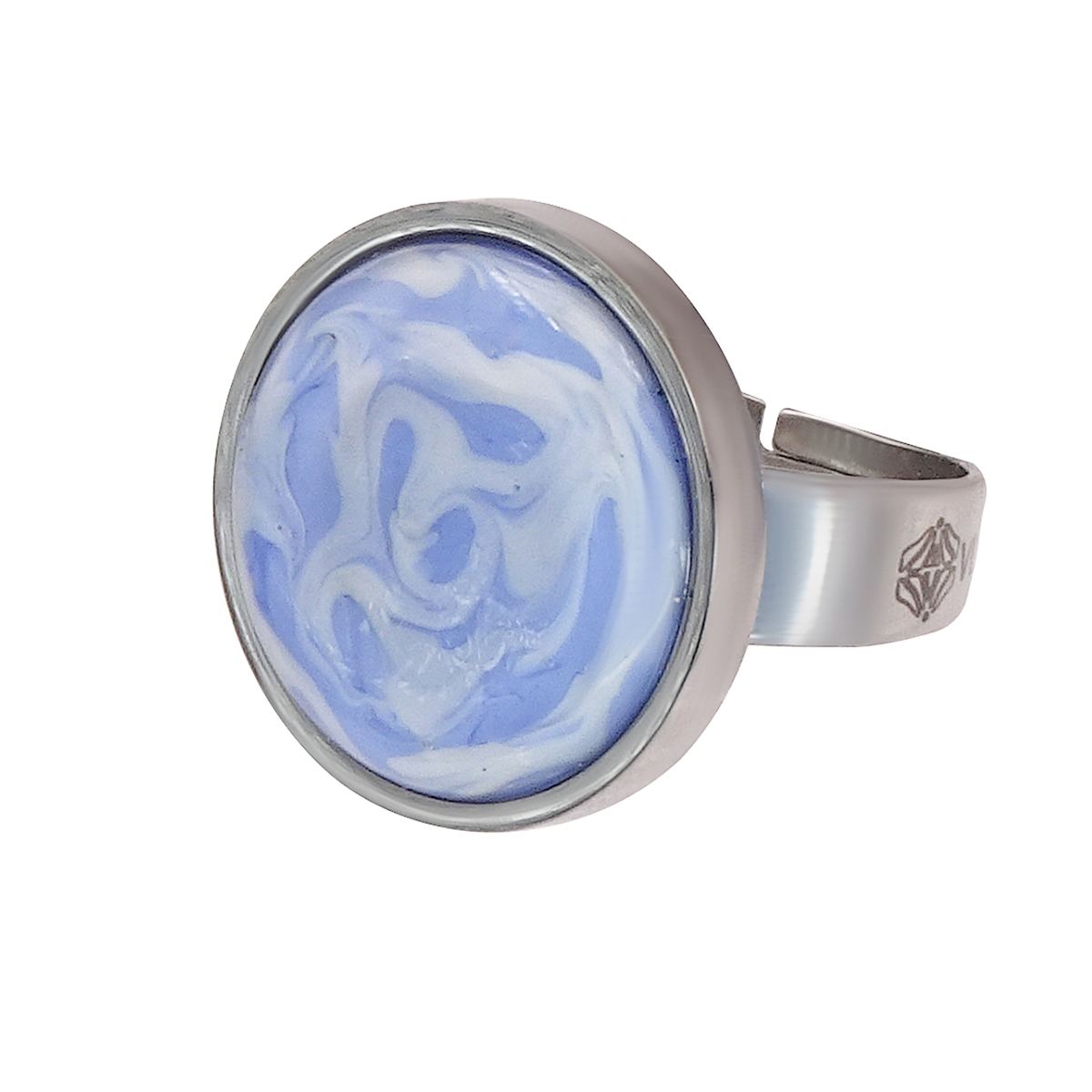 Кольцо из муранского стекла PINK CLOUD KO4821