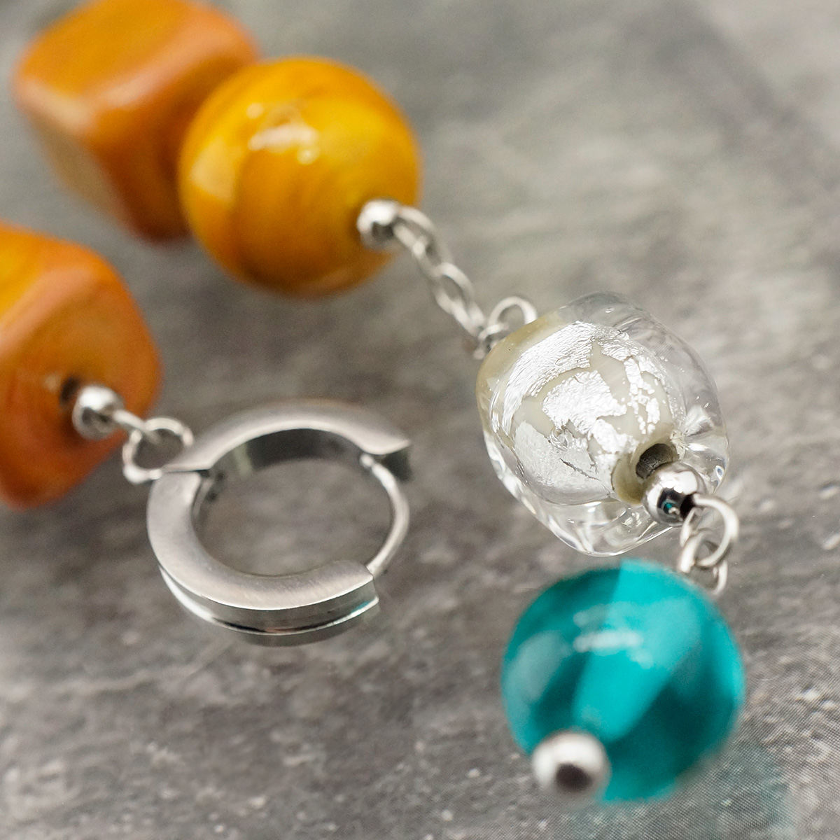 Серьги из муранского стекла WILD WAY LS3487