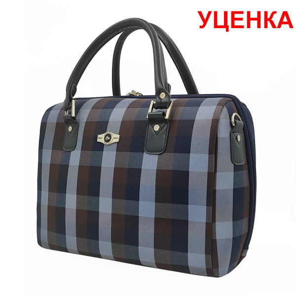 УЦЕНКА. Разные бегунки. Бьюти-кейс Borgo Antico. 6093 blue-brown 16