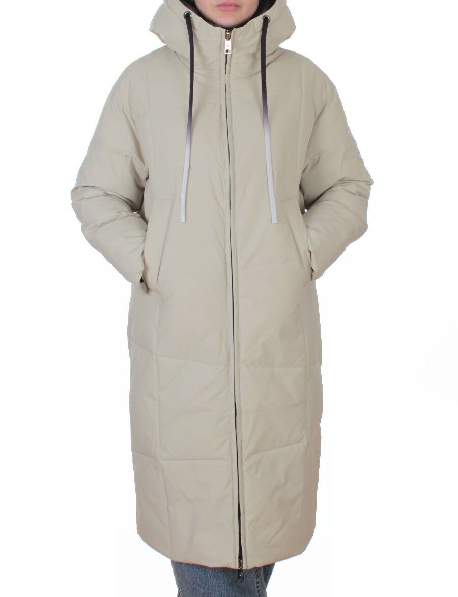 W8236M OLIVE Пальто зимнее женское оверсайз (200 гр. био-пух)