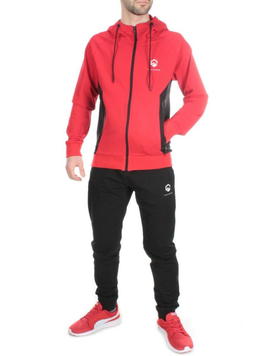 TA5087 RED Спортивный костюм мужской TEUYOEOR (75% хлопок 20% полиэстер 5% спандекс)