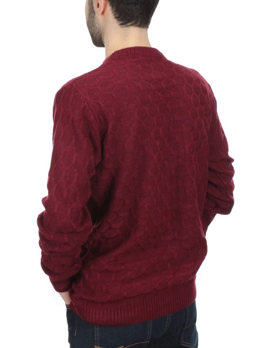 L634 VINOUS Джемпер мужской (100% шерсть)