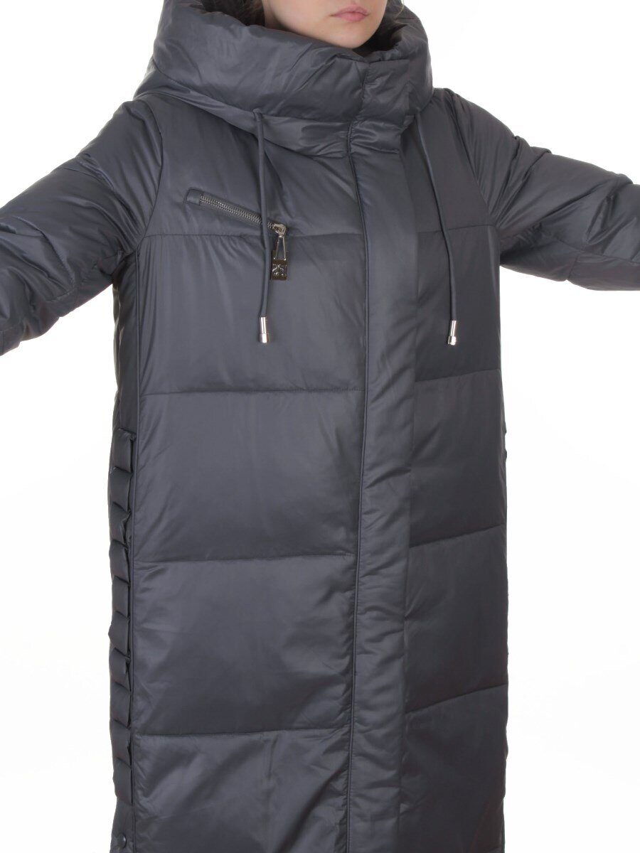 8310 DK. GRAY Пальто зимнее женское (200 гр. холлофайбер)