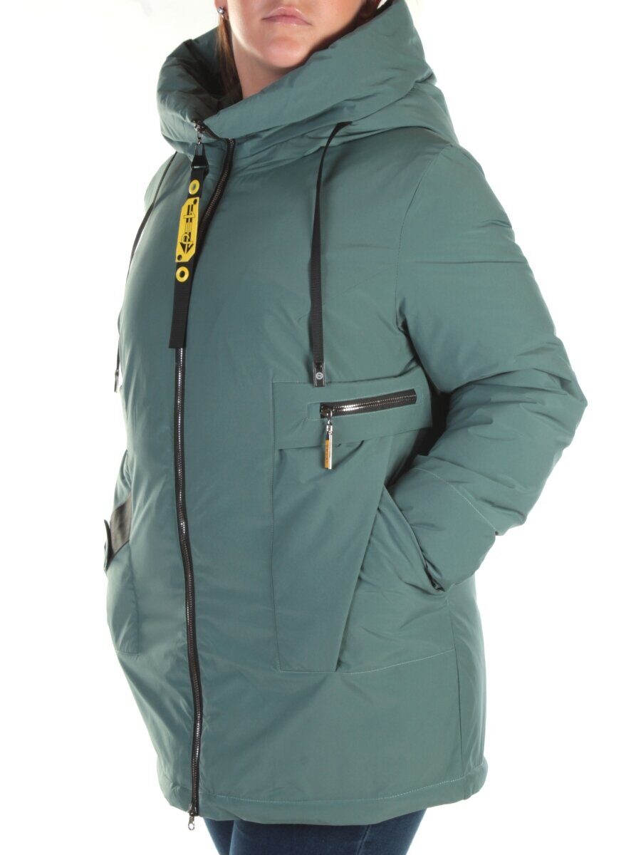 21-973 GREEN Куртка зимняя женская AKIDSEFRS (150 гр. синтепон)