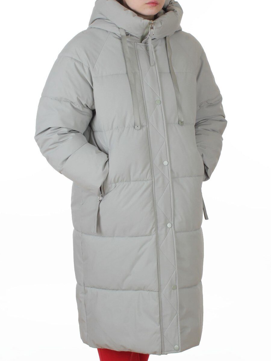 24-802 LT. OLIVE Пальто зимнее женское (200 гр. холлофайбер)