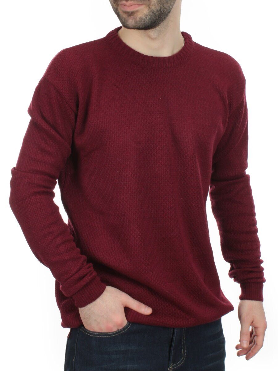 L632 VINOUS Джемпер мужской (100% шерсть)