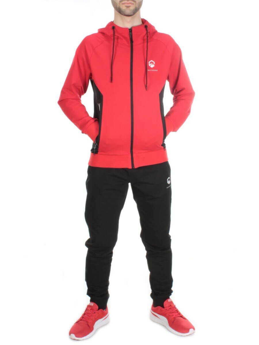 TA5087 RED Спортивный костюм мужской TEUYOEOR (75% хлопок 20% полиэстер 5% спандекс)