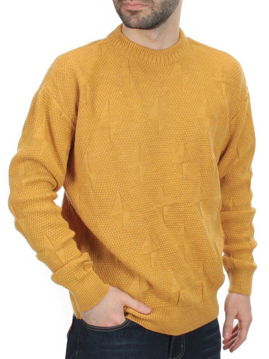 G636 YELLOW Джемпер мужской (100% шерсть)