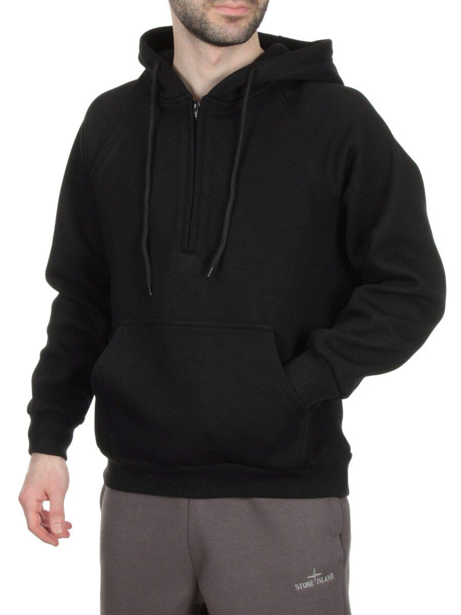 E21 BLACK Худи мужское (90% хлопок, 10% полиэстер)