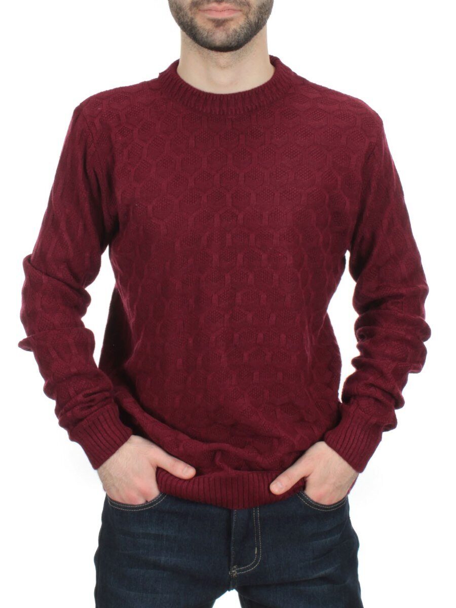 L634 VINOUS Джемпер мужской (100% шерсть)