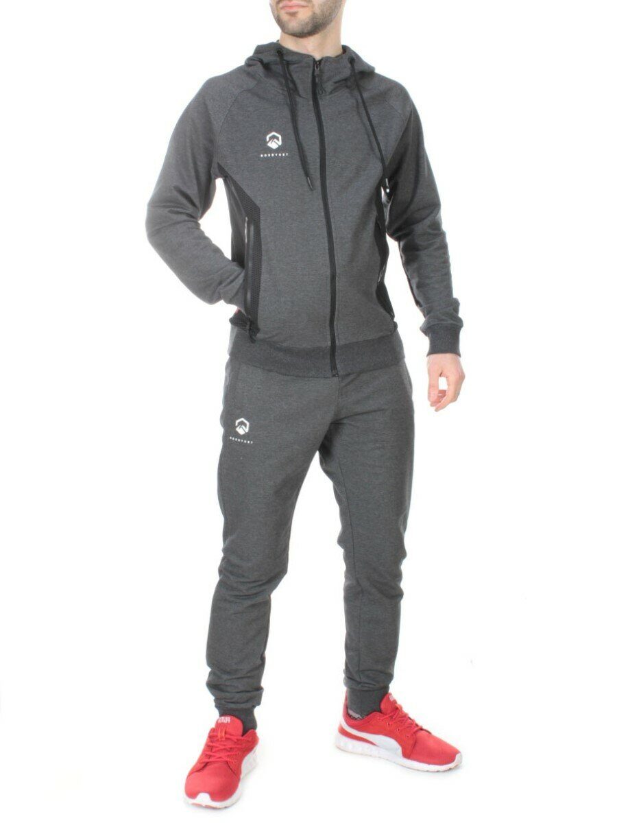 TA5087 DARK GRAY Спортивный костюм мужской TEUYOEOR (75% хлопок 20% полиэстер 5% спандекс)