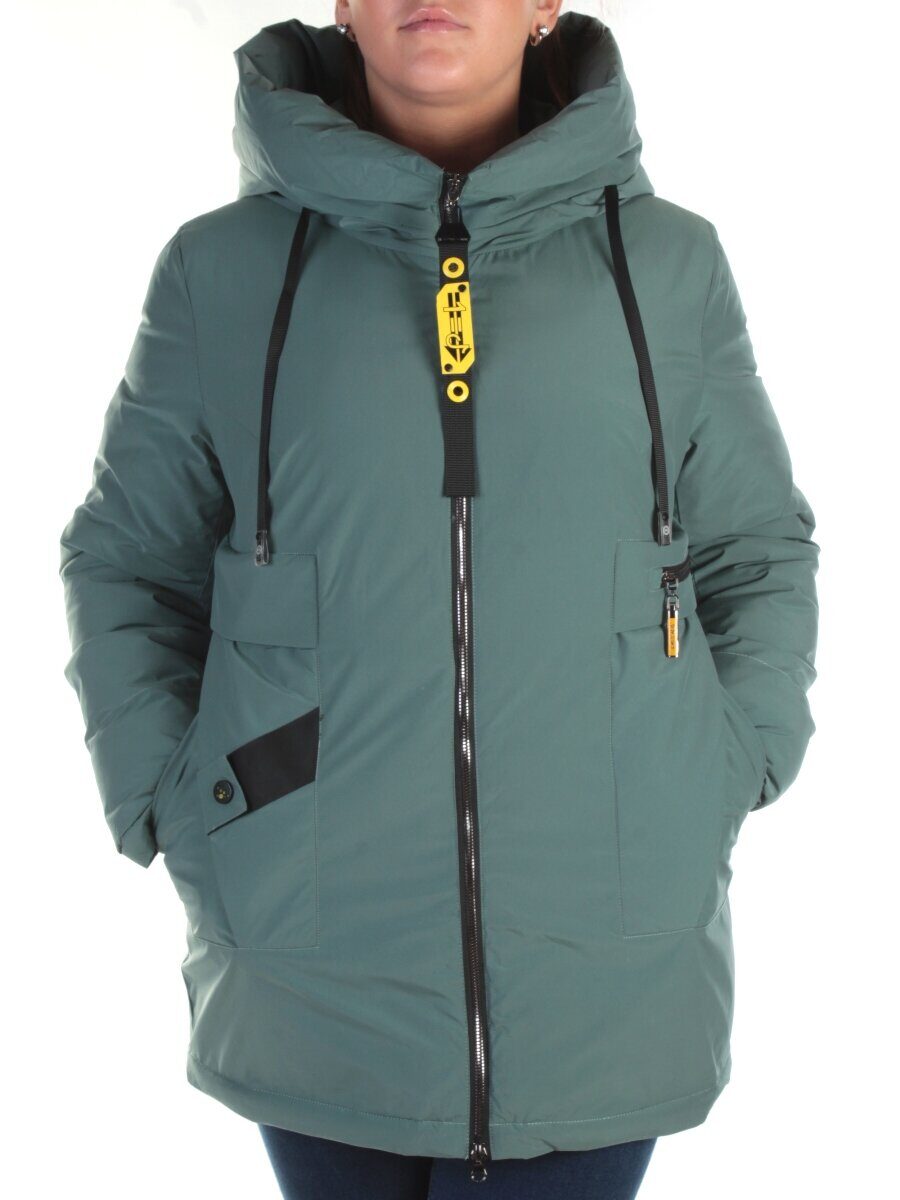 21-973 GREEN Куртка зимняя женская AKIDSEFRS (150 гр. синтепон)