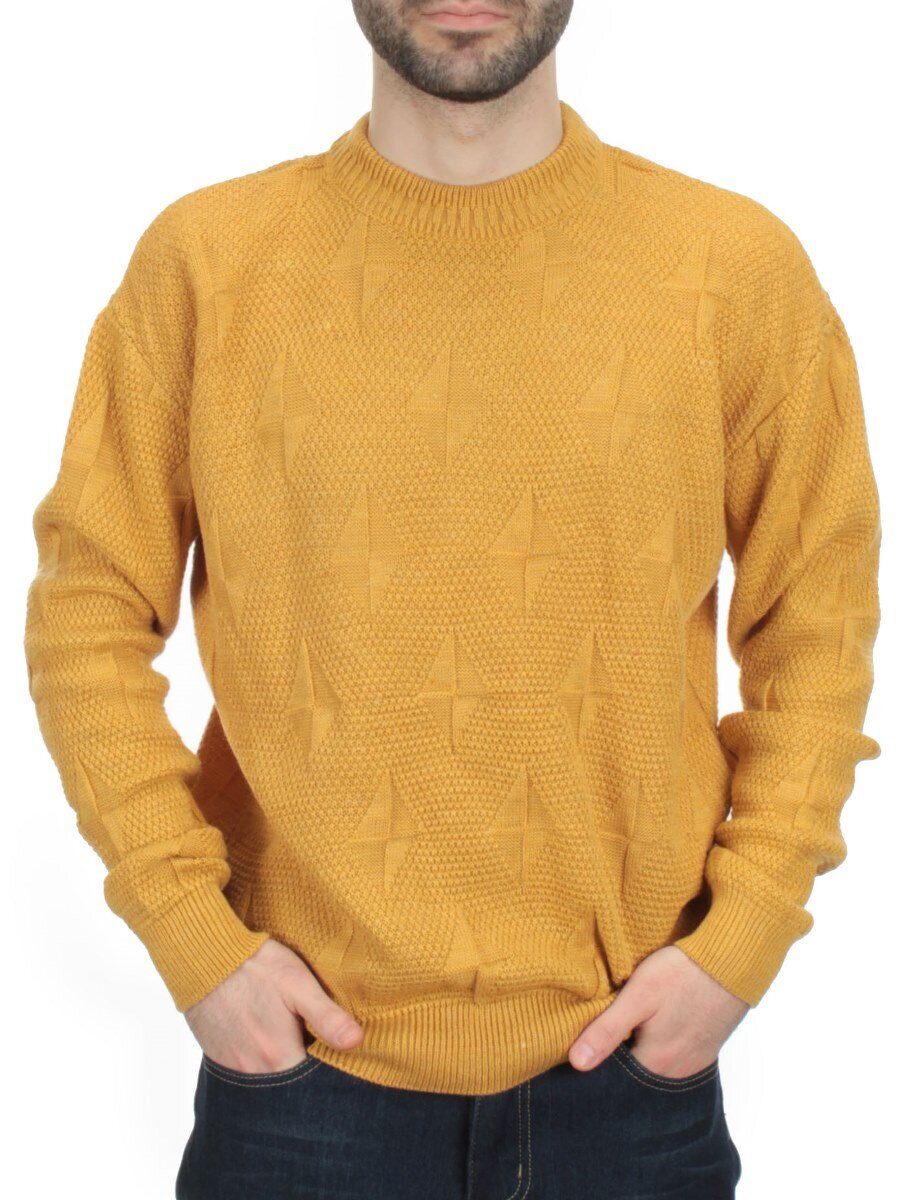 G636 YELLOW Джемпер мужской (100% шерсть)