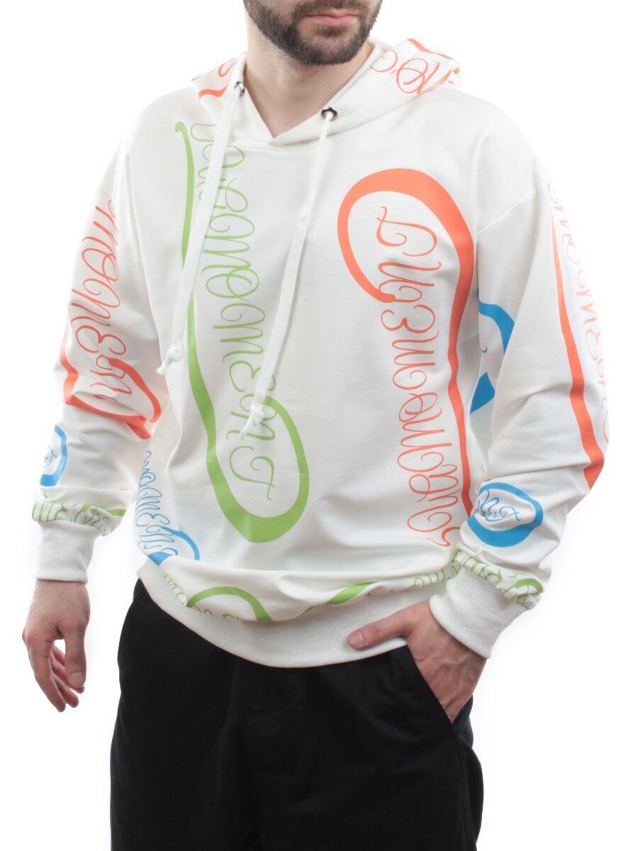 2700 WHITE Толстовка мужская (75% хлопок, 20% полиэстер, 5% спандекс)