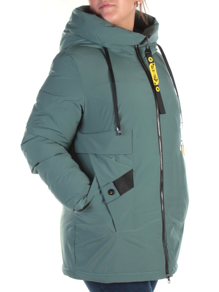 21-973 GREEN Куртка зимняя женская AKIDSEFRS (150 гр. синтепон)