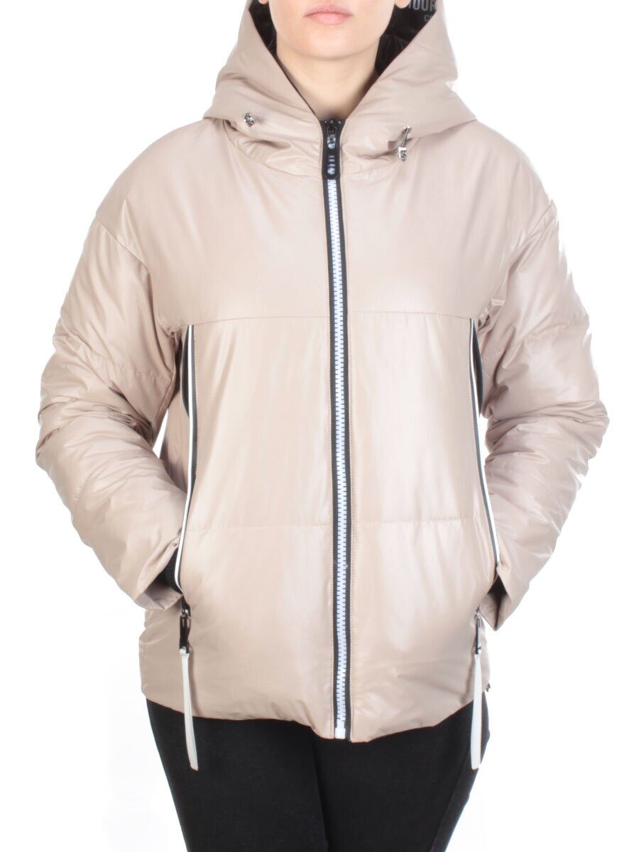 8278 BEIGE Куртка демисезонная женская BAOFANI (100 гр. синтепон)