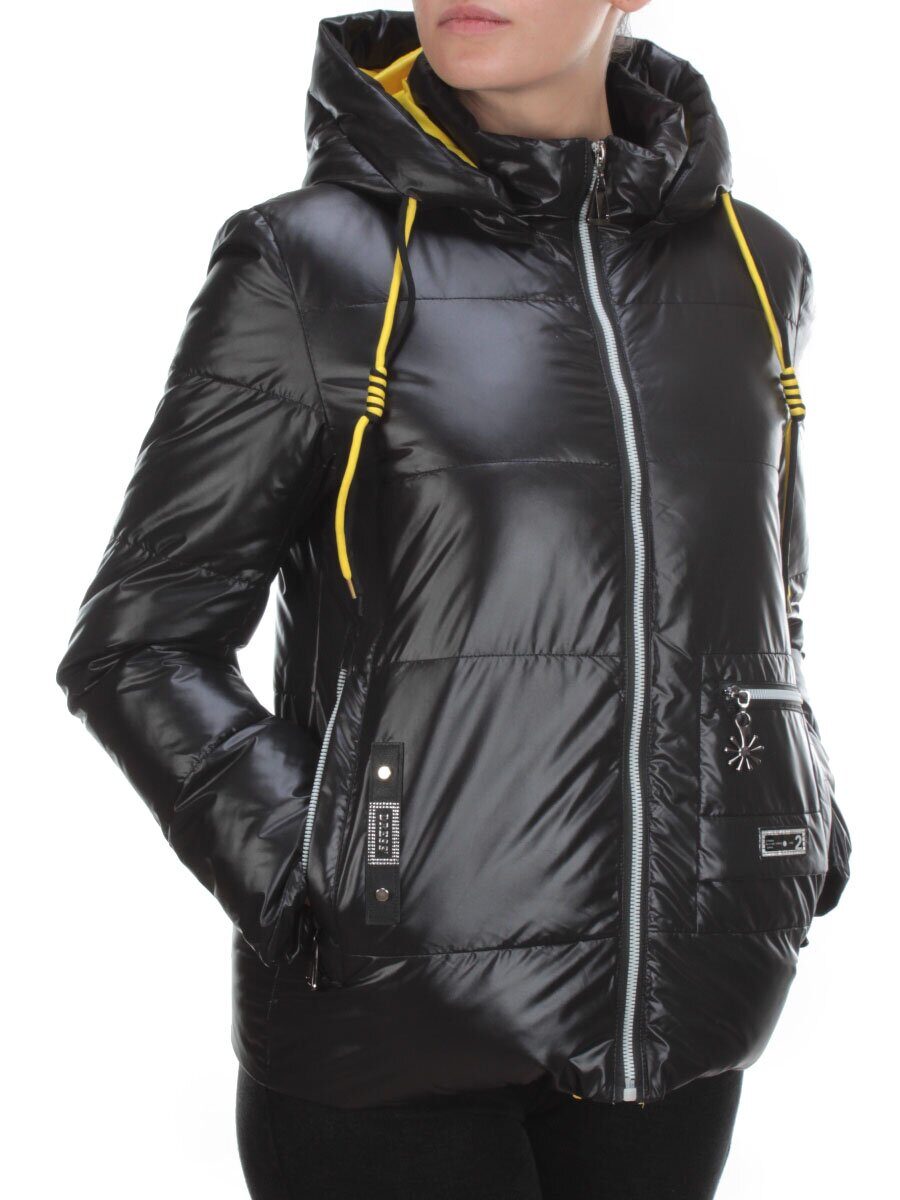 8260 BLACK Куртка демисезонная женская BAOFANI (100 гр. синтепон)