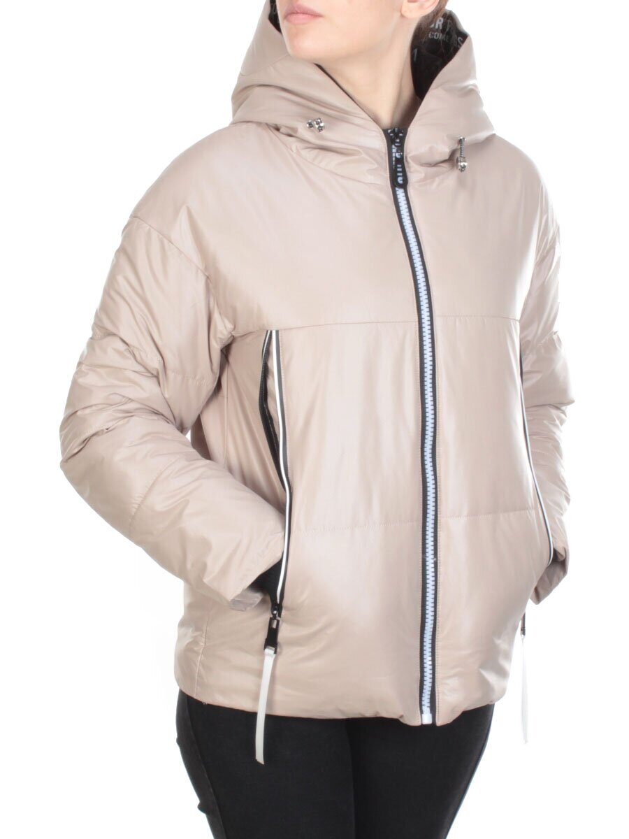 8278 BEIGE Куртка демисезонная женская BAOFANI (100 гр. синтепон)
