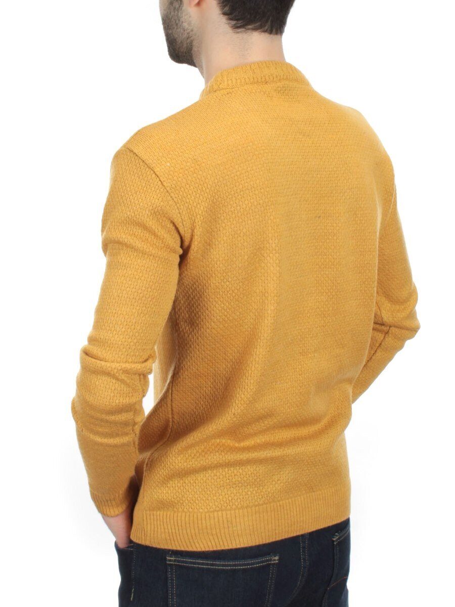 L632 YELLOW Джемпер мужской (100% шерсть)