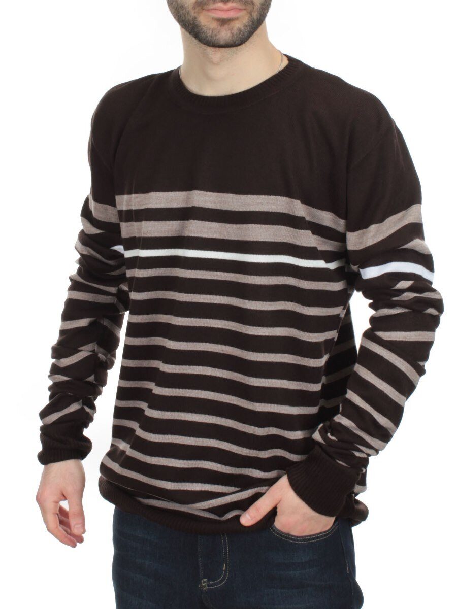 637 DK. BROWN Джемпер мужской (70% акрил, 30% шерсть)