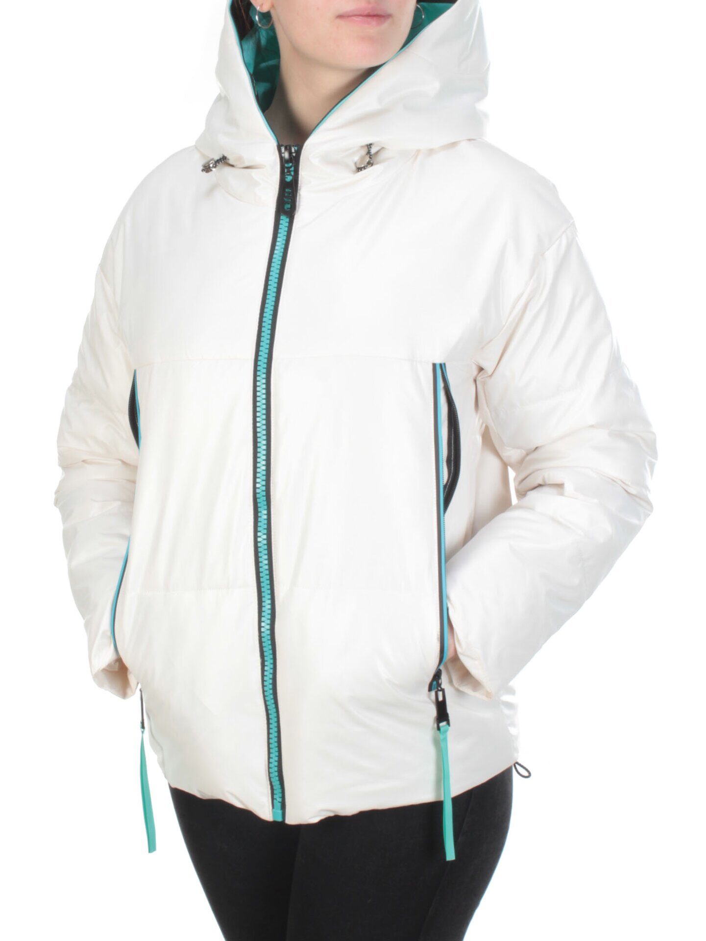 8278 WHITE Куртка демисезонная женская BAOFANI (100 гр. синтепон)