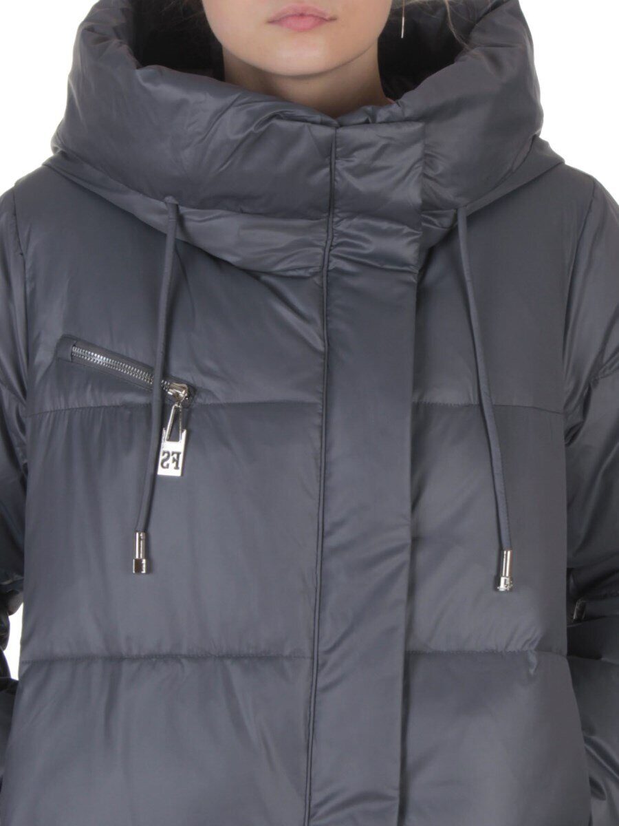 8310 DK. GRAY Пальто зимнее женское (200 гр. холлофайбер)