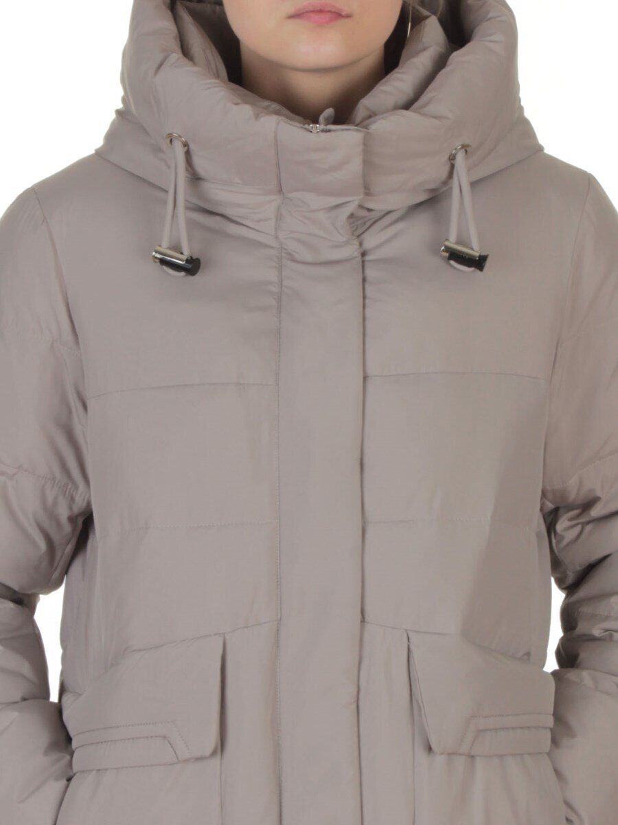 8359 GRAY Пальто зимнее женское (200 гр. холлофайбер)