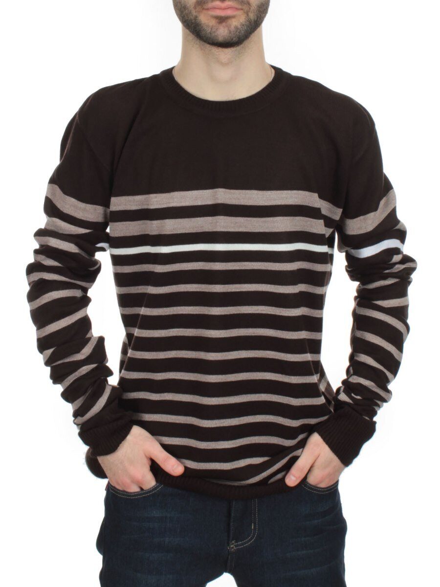 637 DK. BROWN Джемпер мужской (70% акрил, 30% шерсть)