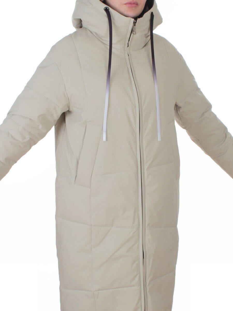 W8236M OLIVE Пальто зимнее женское оверсайз (200 гр. био-пух)