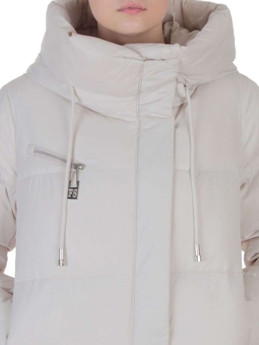 8310 LT. BEIGE Пальто зимнее женское (200 гр. холлофайбер)