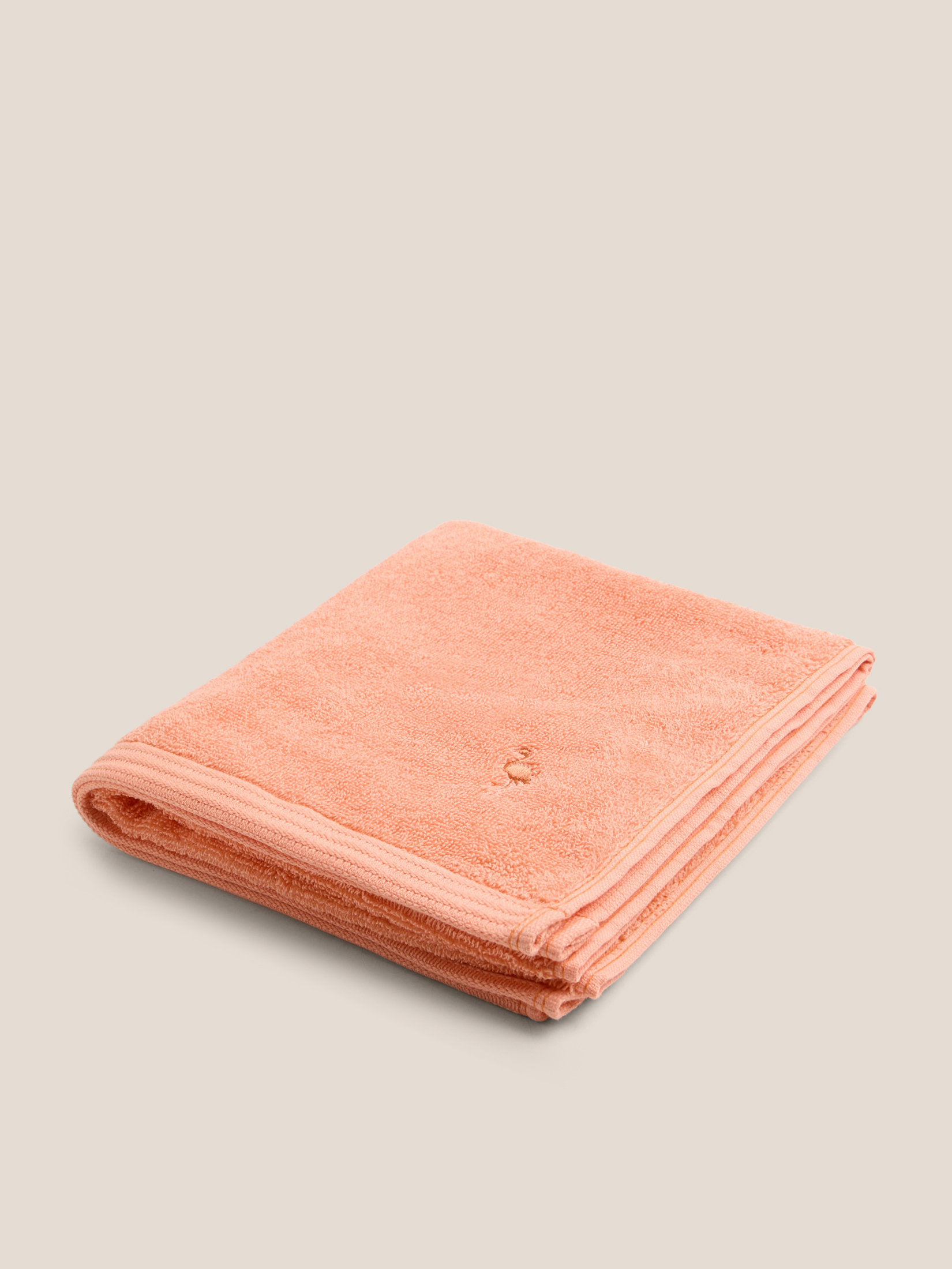 Махровое полотенце для лица и рук 50x100 MAISON DAVID 4690798, ярко-оранжевый